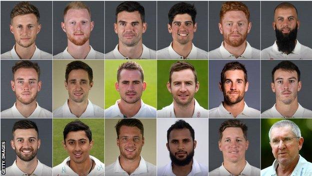 England Ashes squad