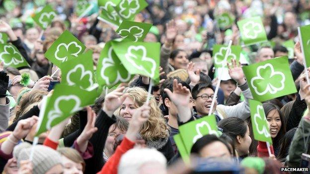 Crowds in Belfast