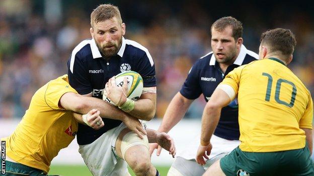 Barclay captained Scotland to a famous win in Sydney in June