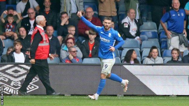 Birmingham City striker Scott Hogan