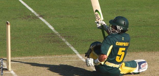 Ryan Campbell bats for Australia A in 2002