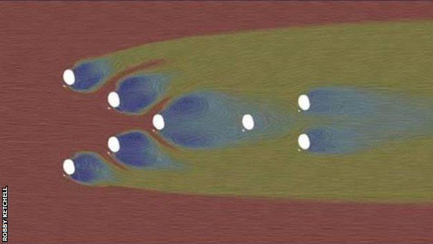 The formation in which Kipchoge's pacemakers ran