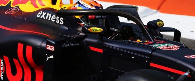 Max Verstappen, halo