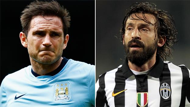 Frank Lampard and Andrea Pirlo