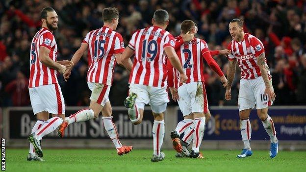 Stoke City players