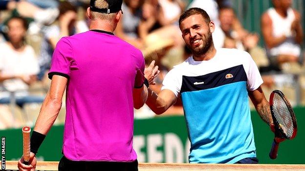 Kyle Edmund and Dan Evans