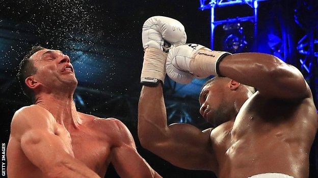 Anthony Joshua beat Wladimir Klitschko at Wembley Stadium in April, 2019