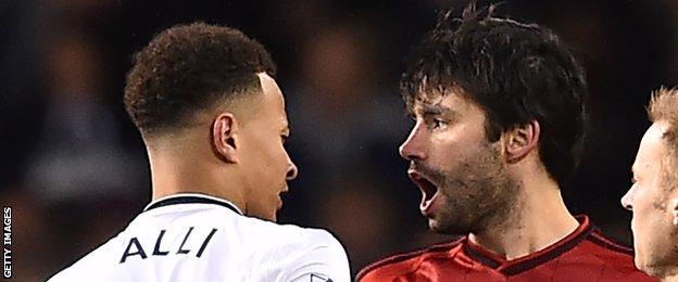 Dele Alli and Claudio Yacob clash in April, 2015