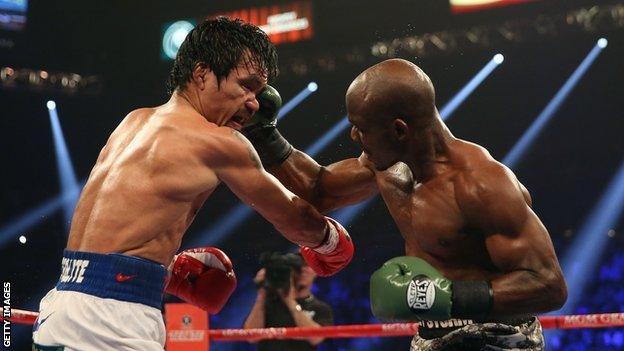 Manny Pacquiao and Timothy Bradley