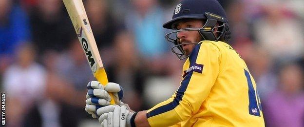 Hampshire captain James Vince