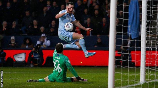 Luton goalkeeper James Shea