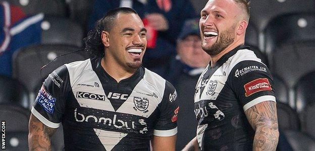 Mahe Fonua (left) and Josh Griffin