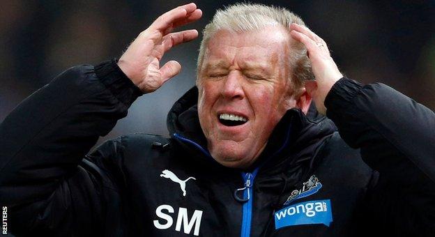 Newcastle manager Steve McClaren