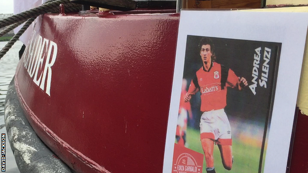 Forest fans hired boats to travel to the game against Leeds United