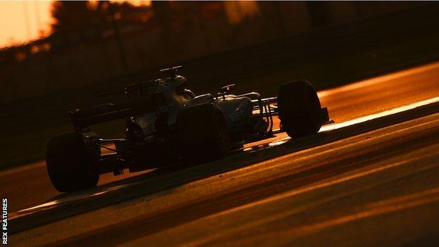 Lewis Hamilton in action at the Abu Dhabi Grand Prix