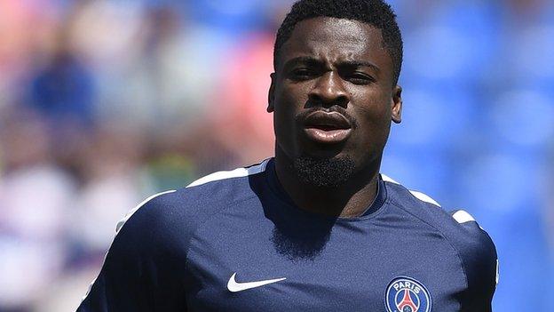 Paris St-Germain defender Serge Aurier