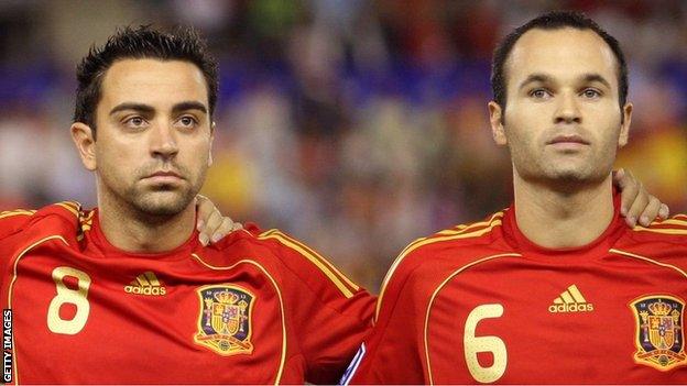 Xavi and Iniesta