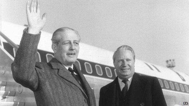 Ted Heath and Harold Macmillan