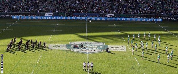 New Zealand v Ireland haka