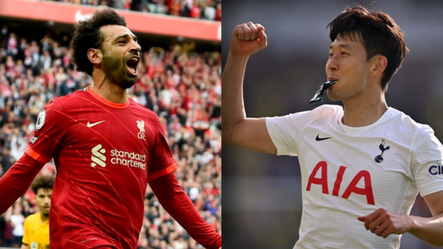 Mohamed Salah and Son Heung-min score