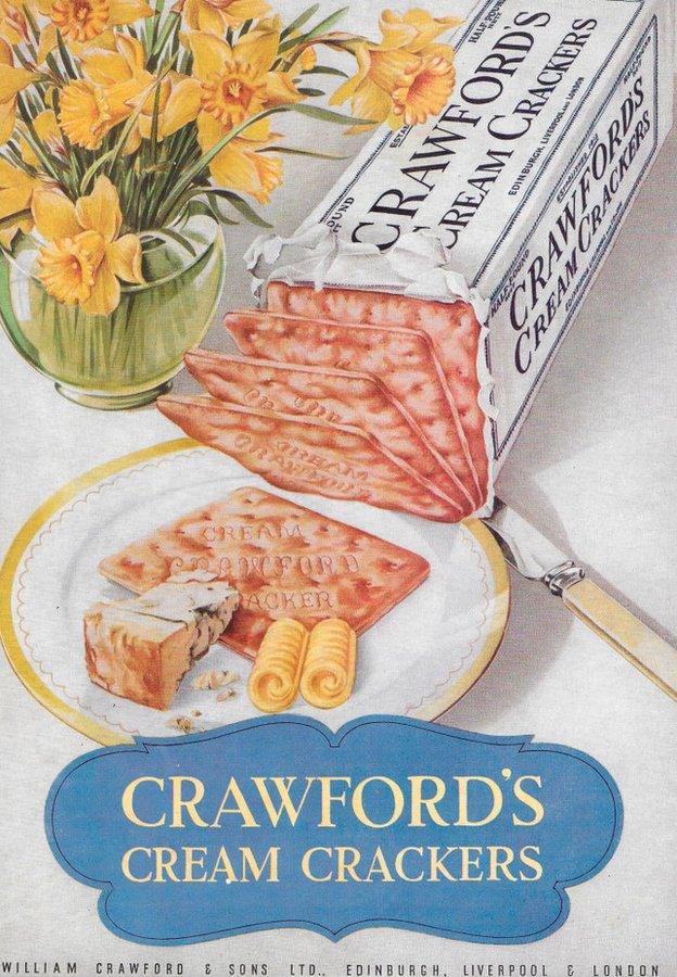 Crawford's cream crackers poster