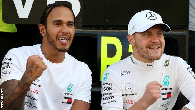 Lewis Hamilton and Valtteri Bottas