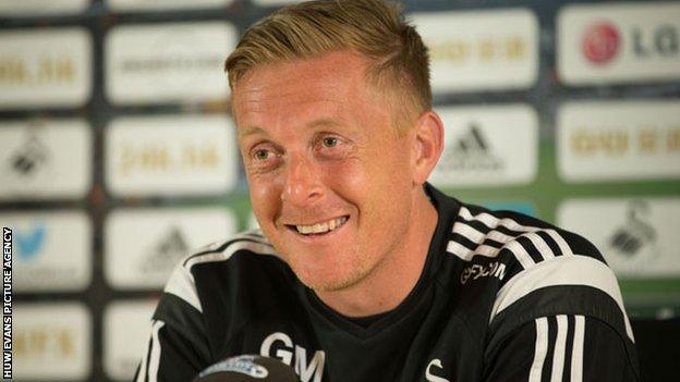 Swansea City manager Garry Monk