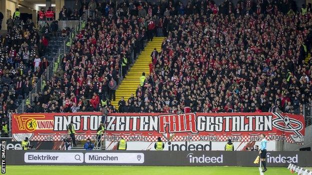 Union Berlin fans protest