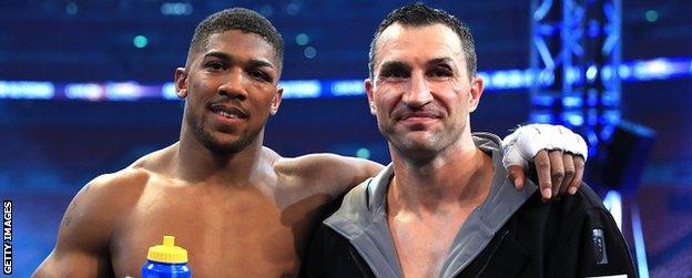 Anthony Joshua and Wladimir Klitschko