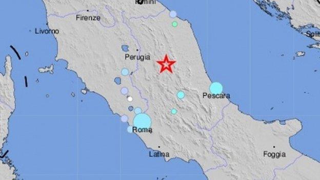 Earthquake map