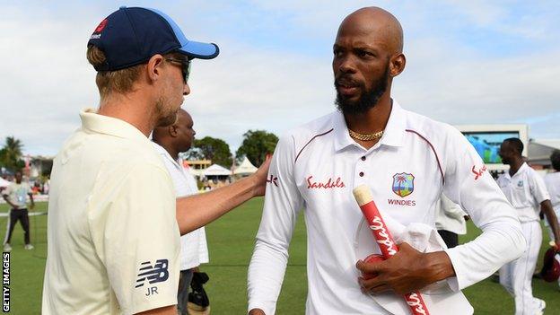 Joe Root and Roston Chase