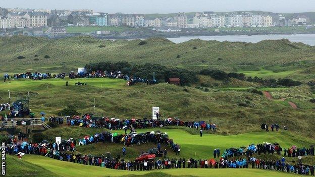 Royal Portrush during the 2012 Irish Open