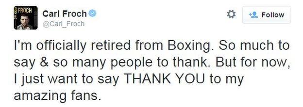 Carl Froch Twitter