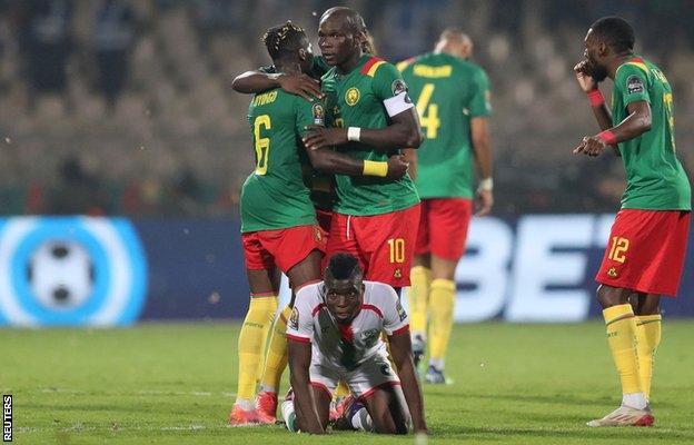 Cameroon celebrate