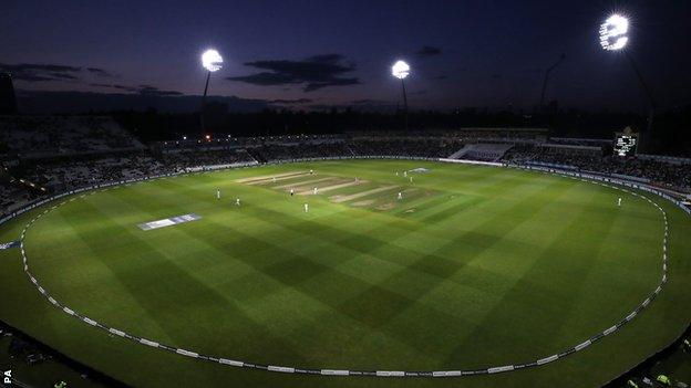 Edgbaston under lights