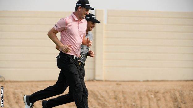 Justin Rose and Henrik Stenson