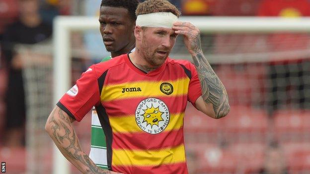 Partick Thistle forward Ryan Stevenson