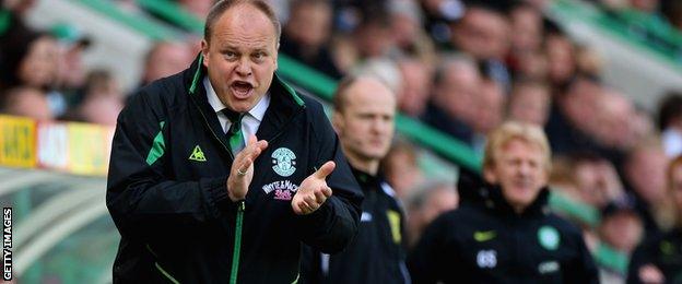 Mixu Paatelainen during his time as Hibs manager