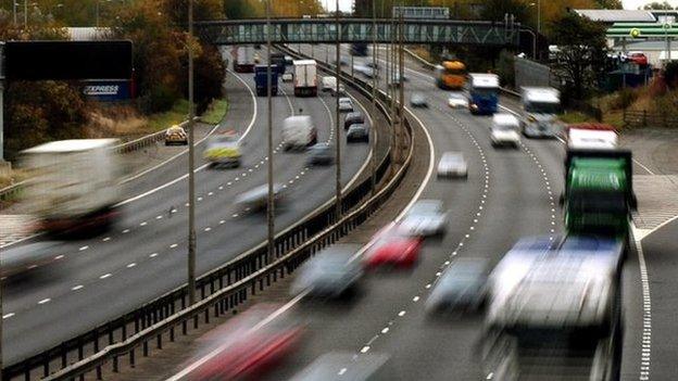 Traffic on a motorway