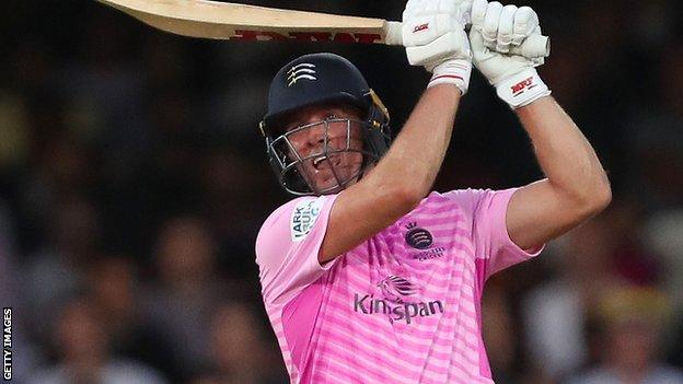 AB de Villiers bats for Middlesex