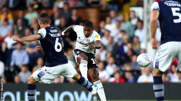 Ivan Cavaleiro fires home Fulham's opening goal against Millwall