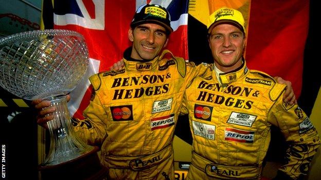 Damon Hill and Ralf Schumacher