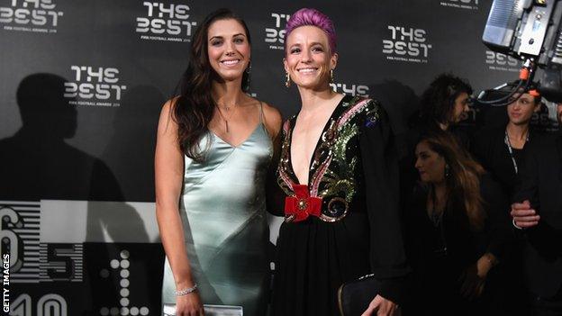 Alex Morgan and Megan Anna Rapinoe