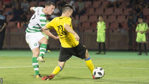 Callum McGregor scores for Celtic against Alashkert