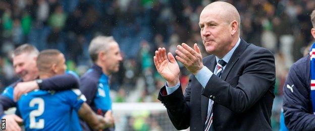 Rangers manager Mark Warburton