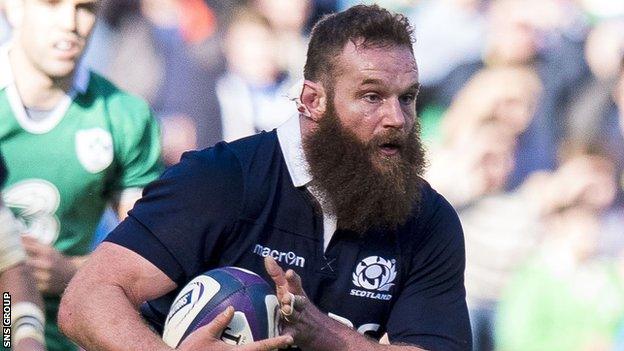 Geoff Cross in action for Scotland