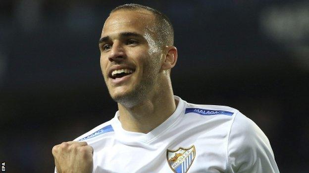 Malaga's Sandro Ramirez