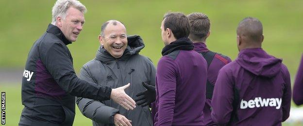 Eddie Jones meets West Ham