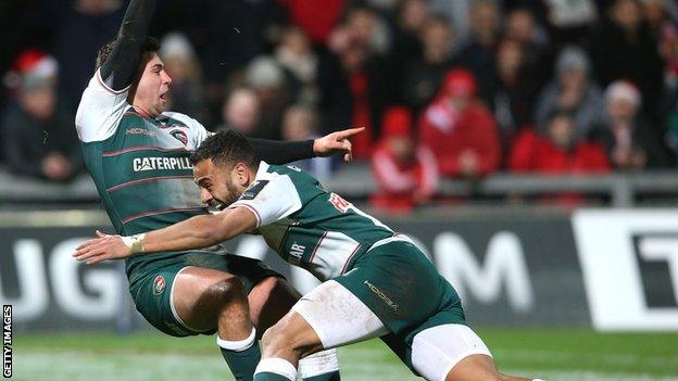 Ben Youngs celebrates