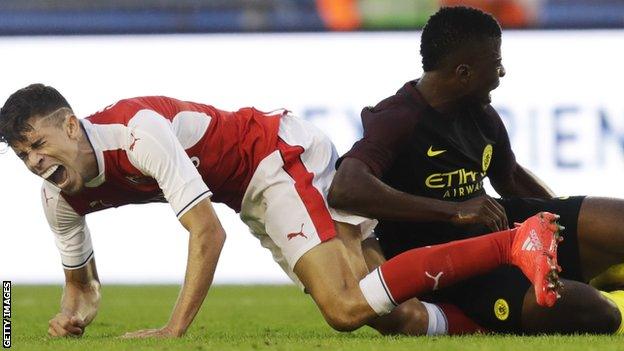 Gabriel suffers an ankle injury